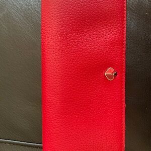 Kate Spade red leather wallet